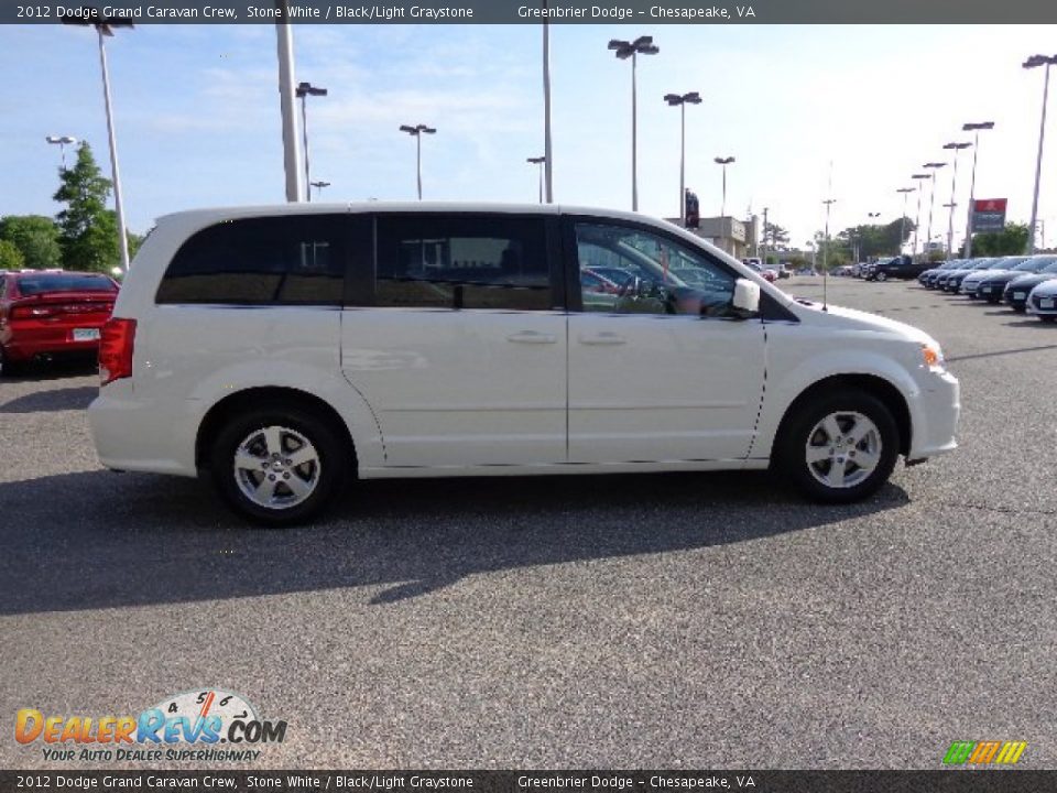 2012 Dodge Grand Caravan Crew Stone White / Black/Light Graystone Photo #7