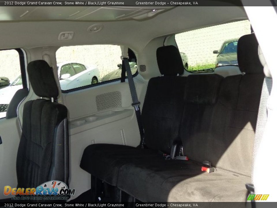 2012 Dodge Grand Caravan Crew Stone White / Black/Light Graystone Photo #13