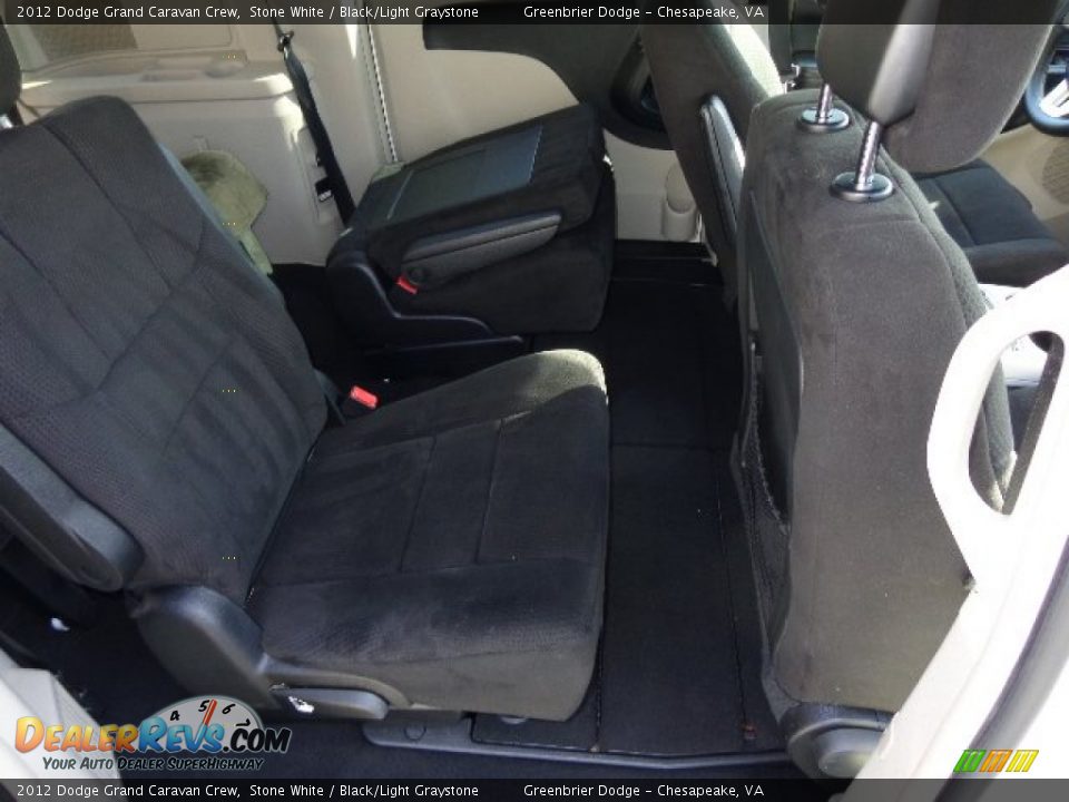 2012 Dodge Grand Caravan Crew Stone White / Black/Light Graystone Photo #15