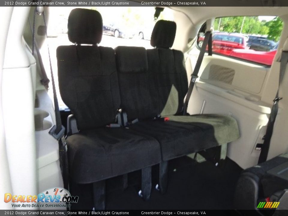 2012 Dodge Grand Caravan Crew Stone White / Black/Light Graystone Photo #16