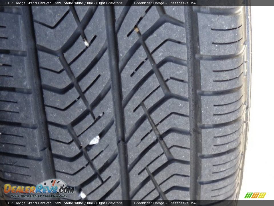 2012 Dodge Grand Caravan Crew Stone White / Black/Light Graystone Photo #27