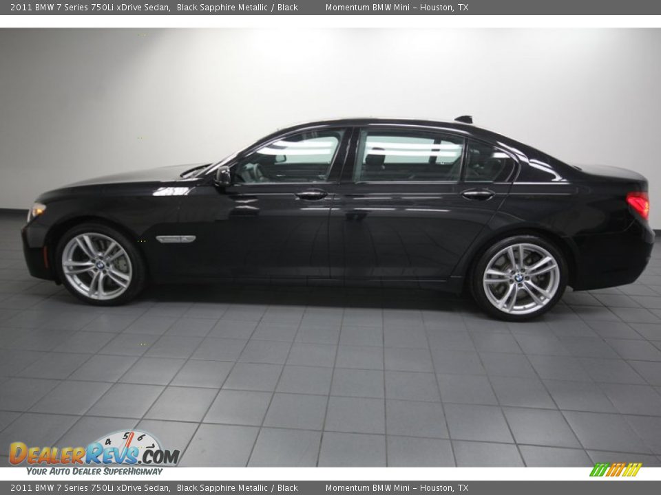 2011 BMW 7 Series 750Li xDrive Sedan Black Sapphire Metallic / Black Photo #2