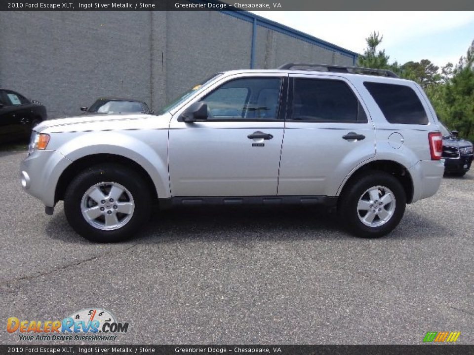 2010 Ford Escape XLT Ingot Silver Metallic / Stone Photo #3