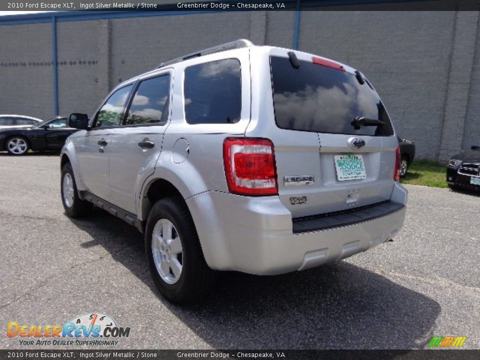 2010 Ford Escape XLT Ingot Silver Metallic / Stone Photo #4