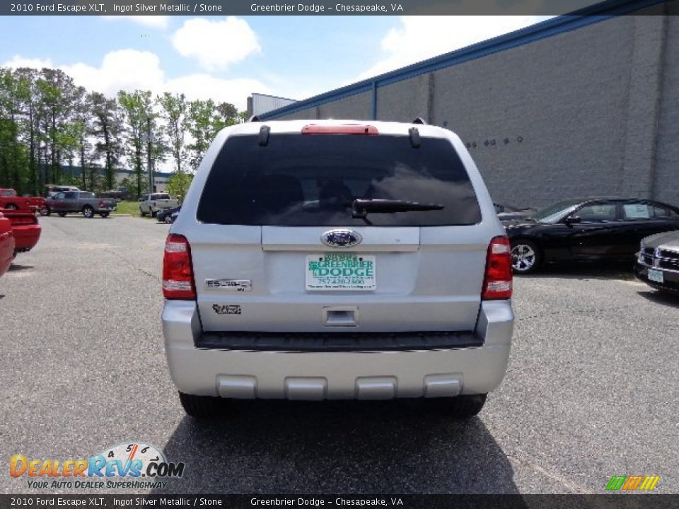 2010 Ford Escape XLT Ingot Silver Metallic / Stone Photo #5