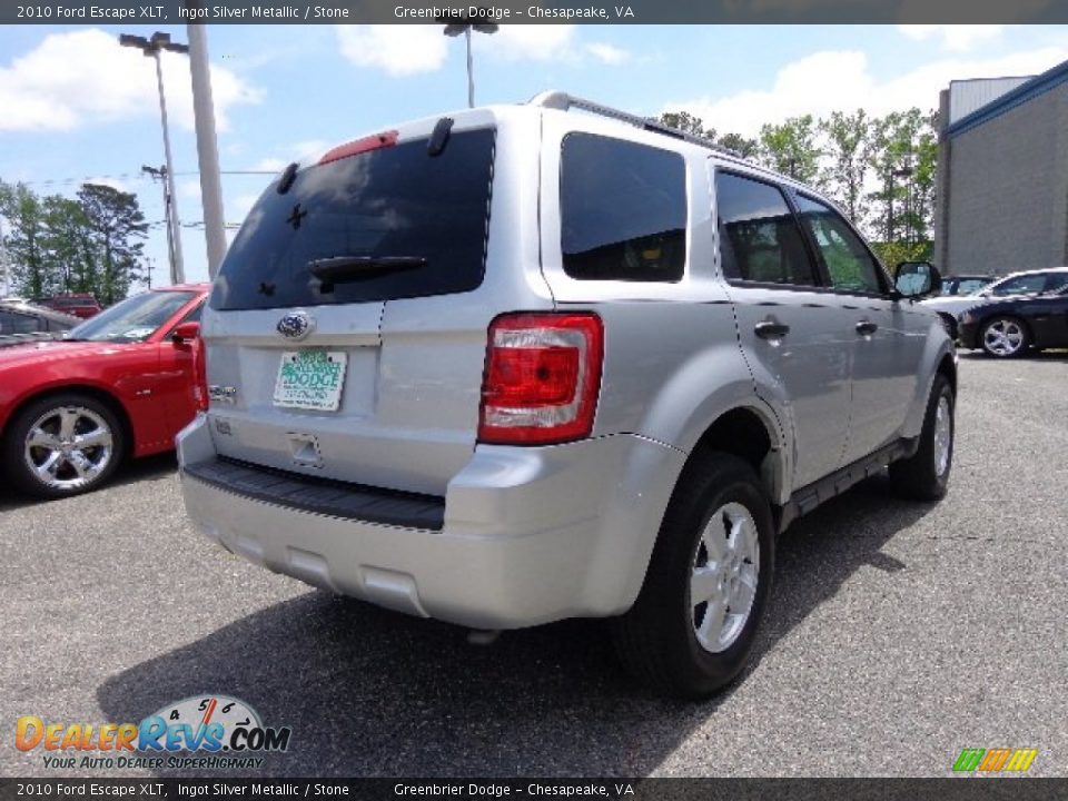 2010 Ford Escape XLT Ingot Silver Metallic / Stone Photo #6