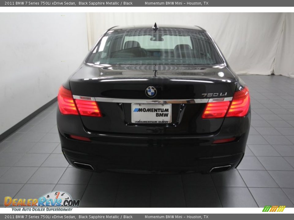 2011 BMW 7 Series 750Li xDrive Sedan Black Sapphire Metallic / Black Photo #12