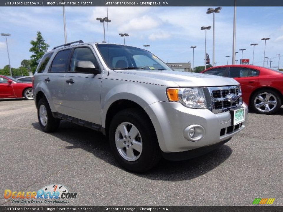 2010 Ford Escape XLT Ingot Silver Metallic / Stone Photo #8