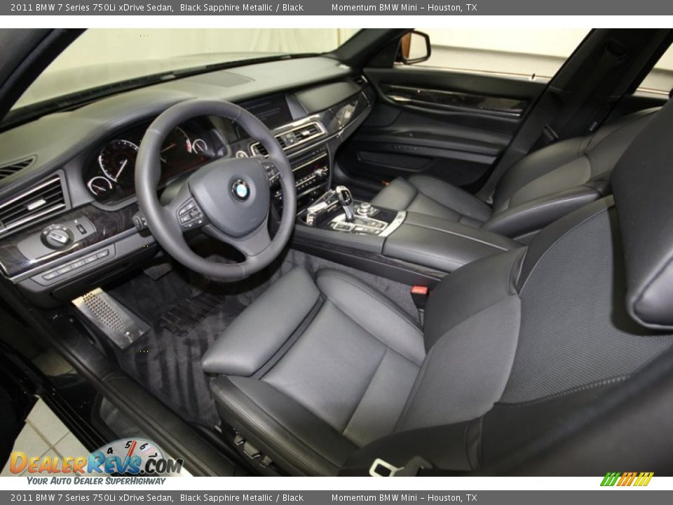 2011 BMW 7 Series 750Li xDrive Sedan Black Sapphire Metallic / Black Photo #13