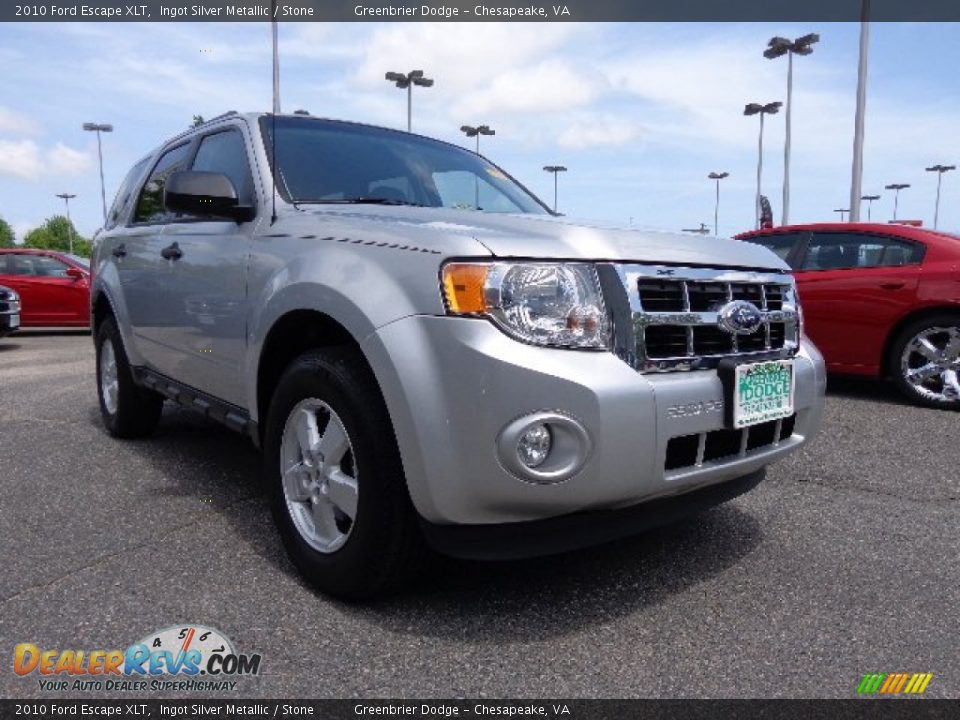 2010 Ford Escape XLT Ingot Silver Metallic / Stone Photo #9