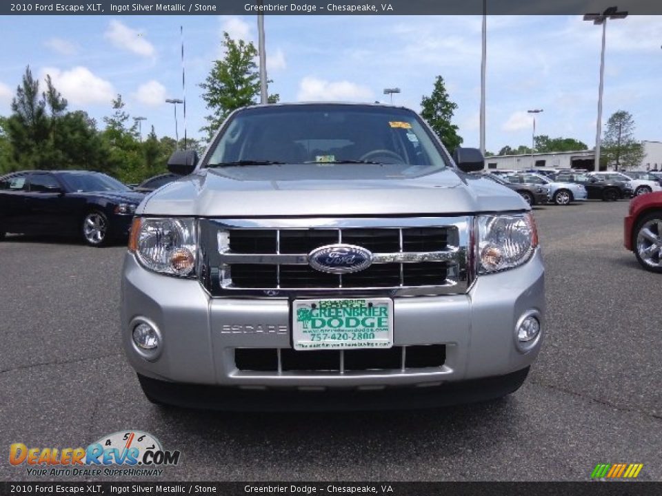 2010 Ford Escape XLT Ingot Silver Metallic / Stone Photo #10