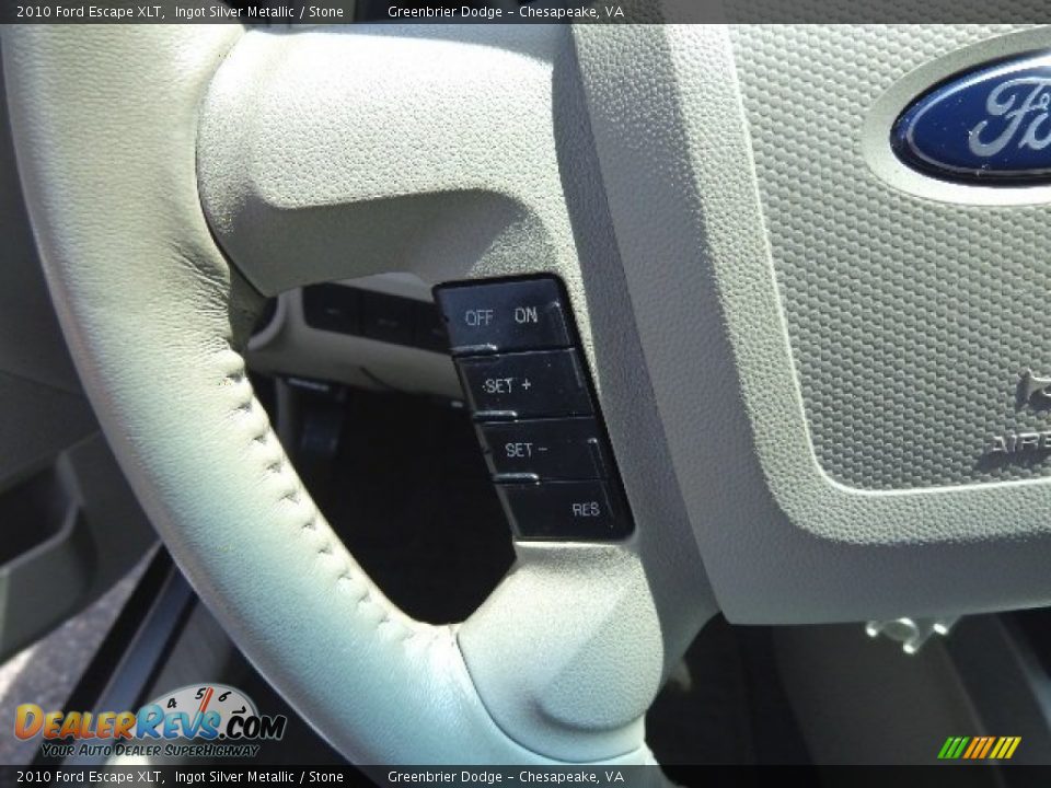 2010 Ford Escape XLT Ingot Silver Metallic / Stone Photo #22