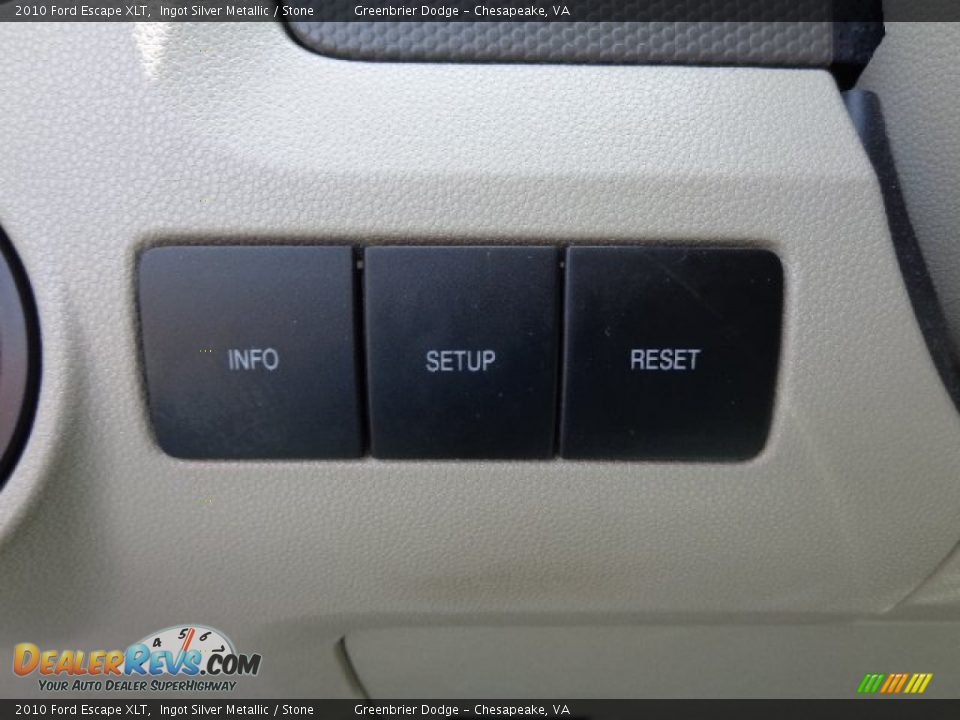 2010 Ford Escape XLT Ingot Silver Metallic / Stone Photo #23