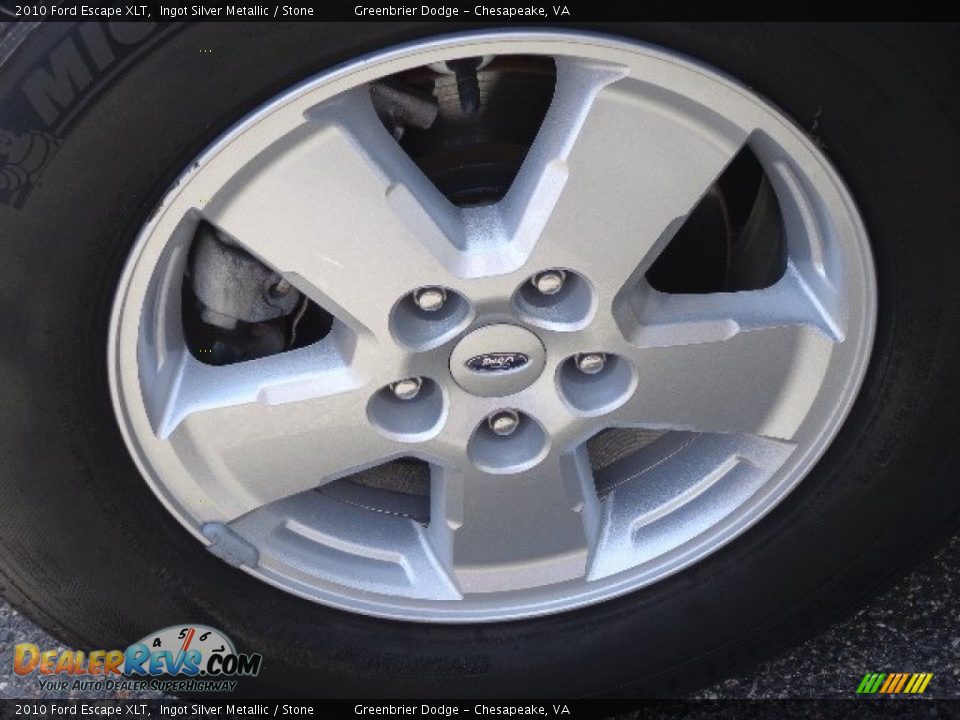 2010 Ford Escape XLT Ingot Silver Metallic / Stone Photo #25