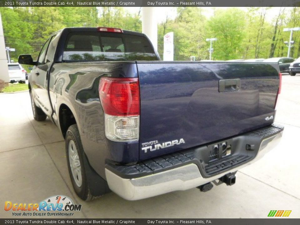 2013 Toyota Tundra Double Cab 4x4 Nautical Blue Metallic / Graphite Photo #4