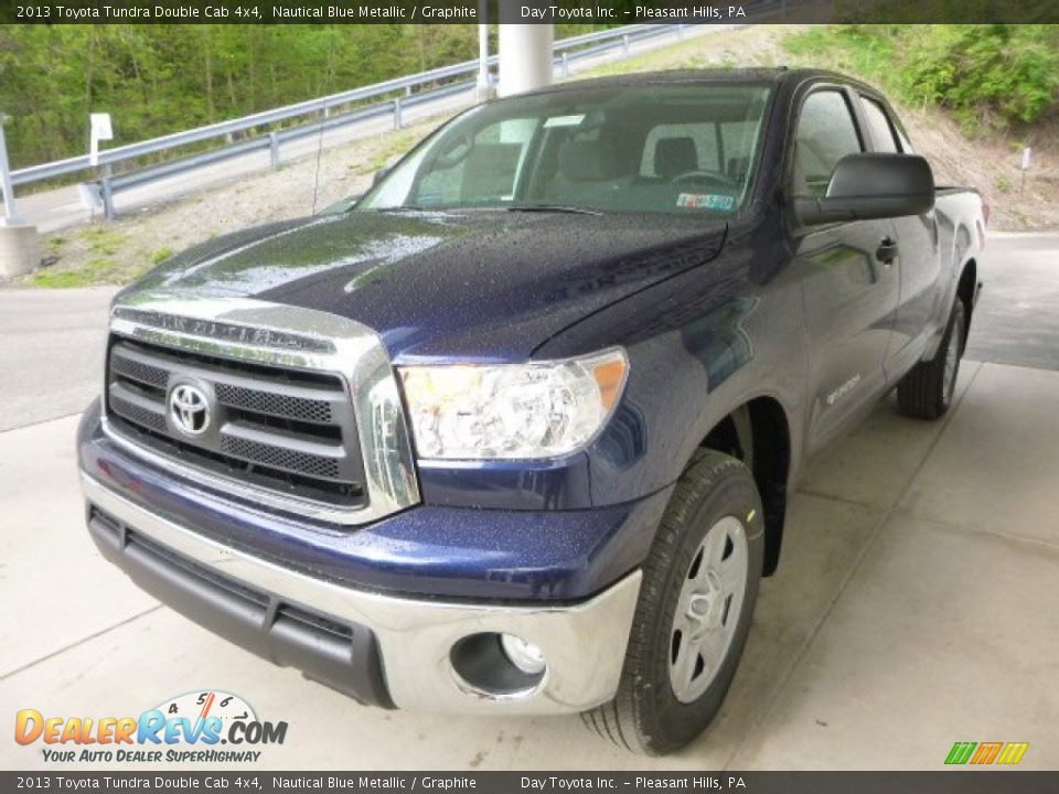 2013 Toyota Tundra Double Cab 4x4 Nautical Blue Metallic / Graphite Photo #5