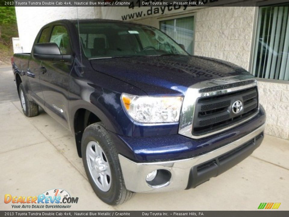 2013 Toyota Tundra Double Cab 4x4 Nautical Blue Metallic / Graphite Photo #7