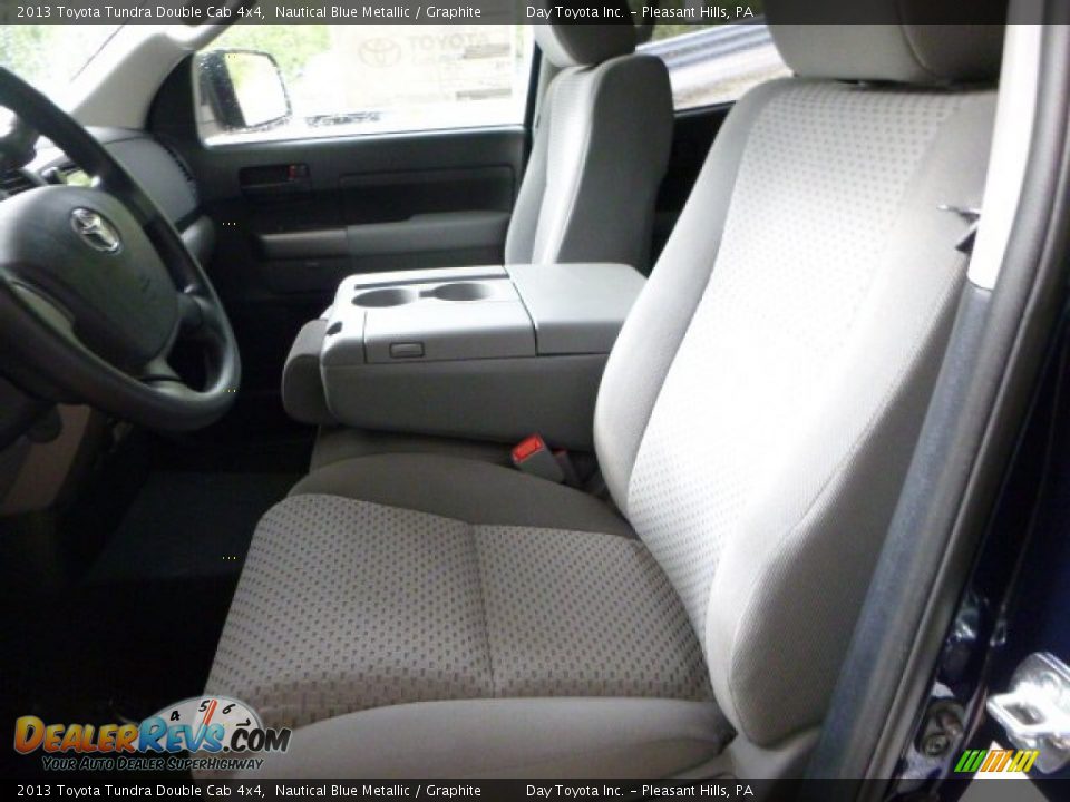 2013 Toyota Tundra Double Cab 4x4 Nautical Blue Metallic / Graphite Photo #13