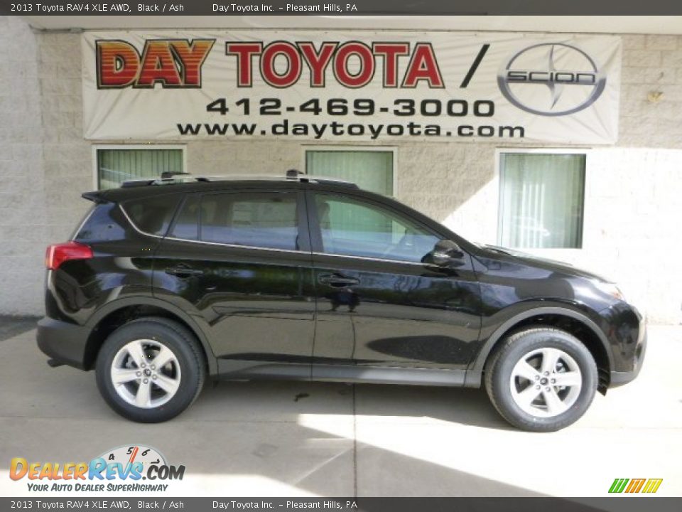 2013 Toyota RAV4 XLE AWD Black / Ash Photo #1