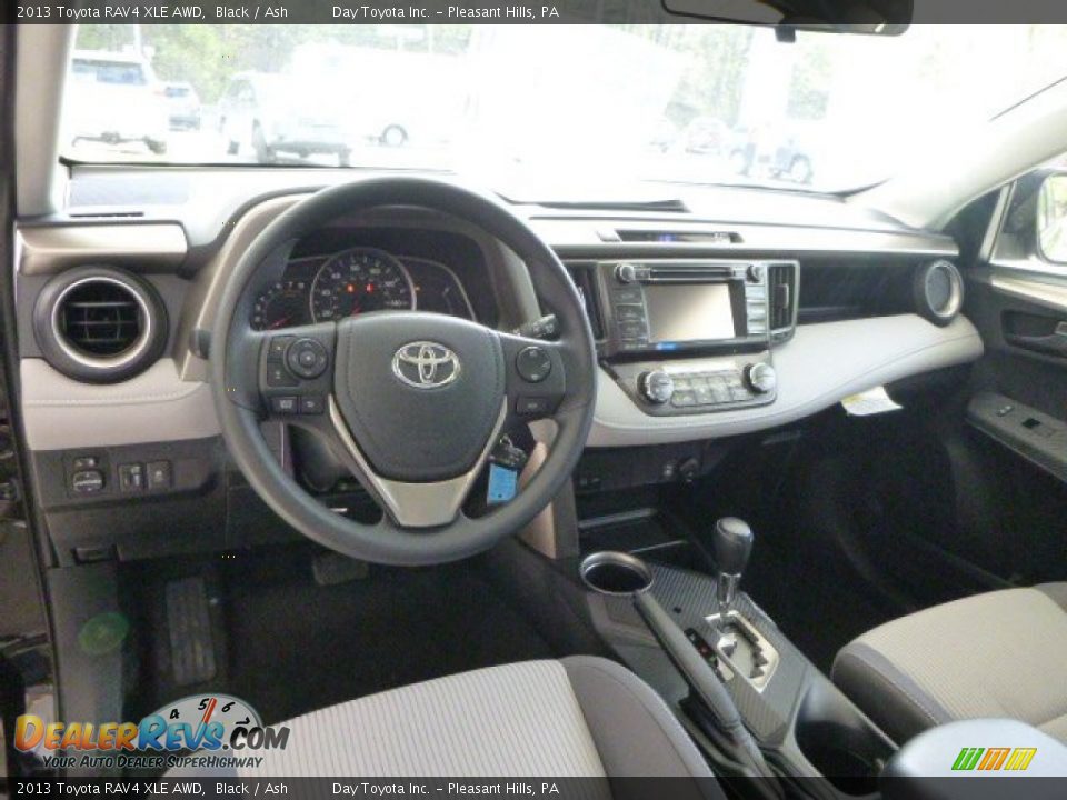 2013 Toyota RAV4 XLE AWD Black / Ash Photo #15