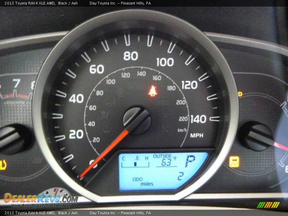 2013 Toyota RAV4 XLE AWD Black / Ash Photo #20