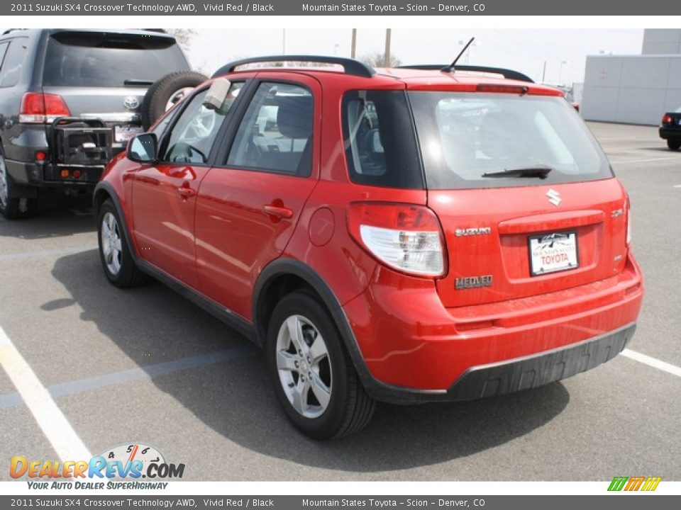 2011 Suzuki SX4 Crossover Technology AWD Vivid Red / Black Photo #3