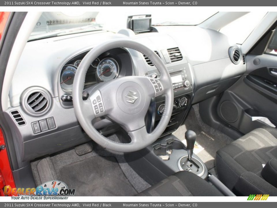 2011 Suzuki SX4 Crossover Technology AWD Vivid Red / Black Photo #5