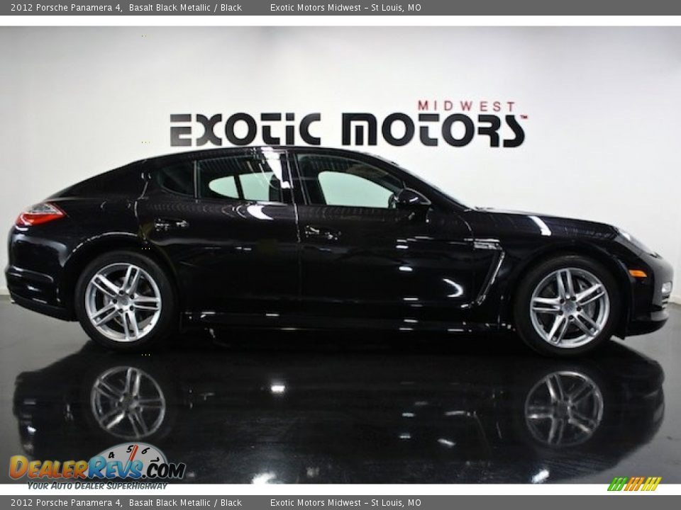 2012 Porsche Panamera 4 Basalt Black Metallic / Black Photo #2