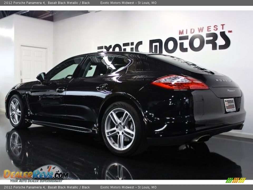 2012 Porsche Panamera 4 Basalt Black Metallic / Black Photo #5