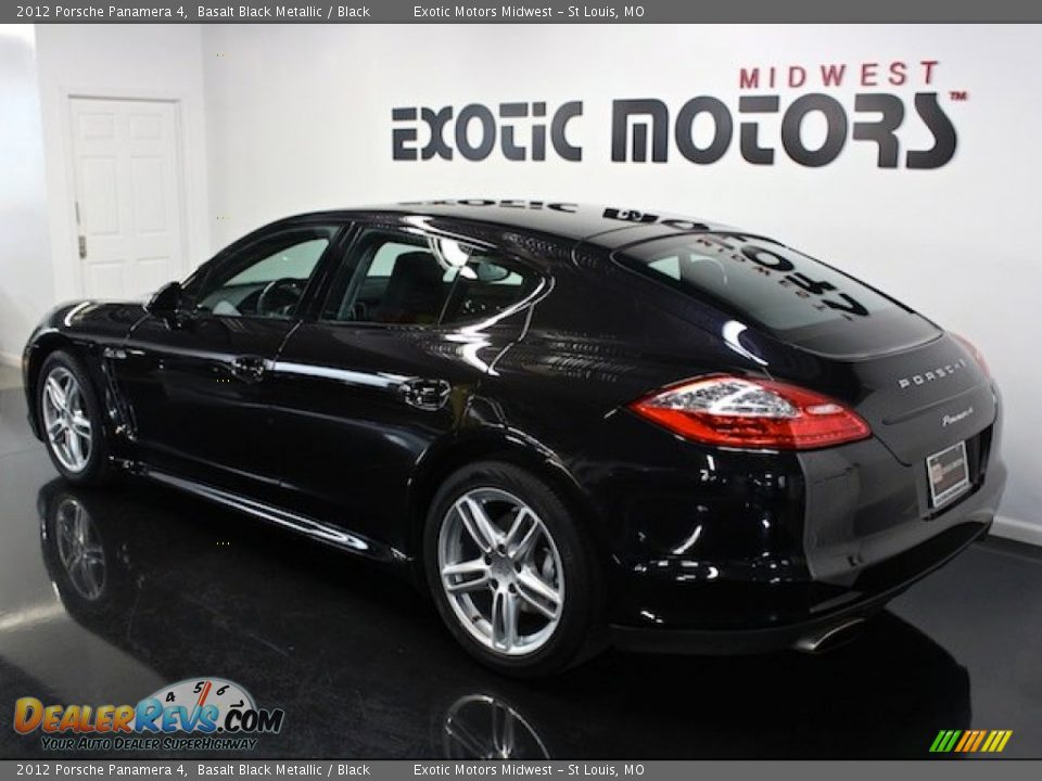 2012 Porsche Panamera 4 Basalt Black Metallic / Black Photo #10