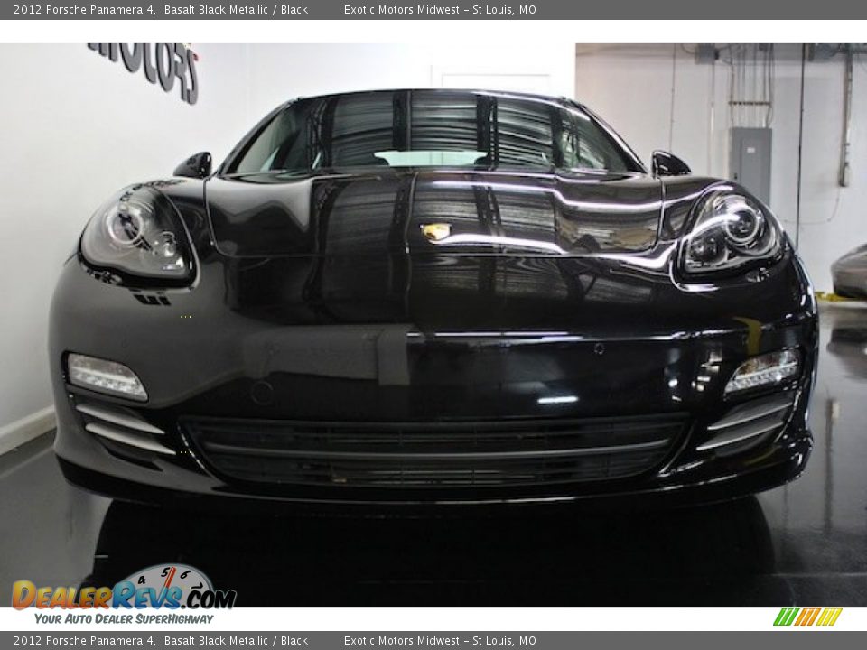 2012 Porsche Panamera 4 Basalt Black Metallic / Black Photo #12