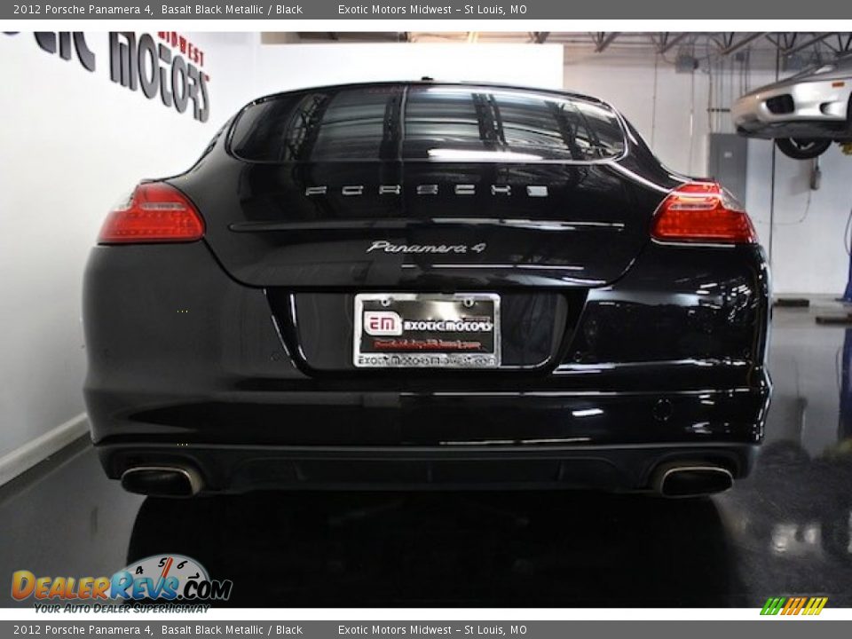 2012 Porsche Panamera 4 Basalt Black Metallic / Black Photo #13