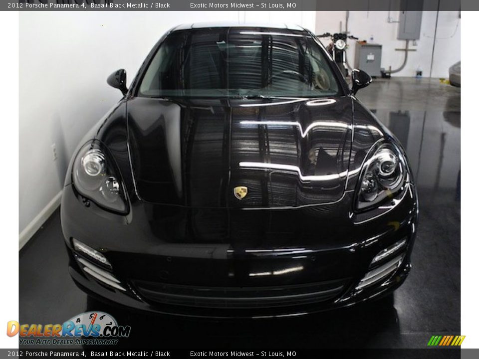 2012 Porsche Panamera 4 Basalt Black Metallic / Black Photo #14