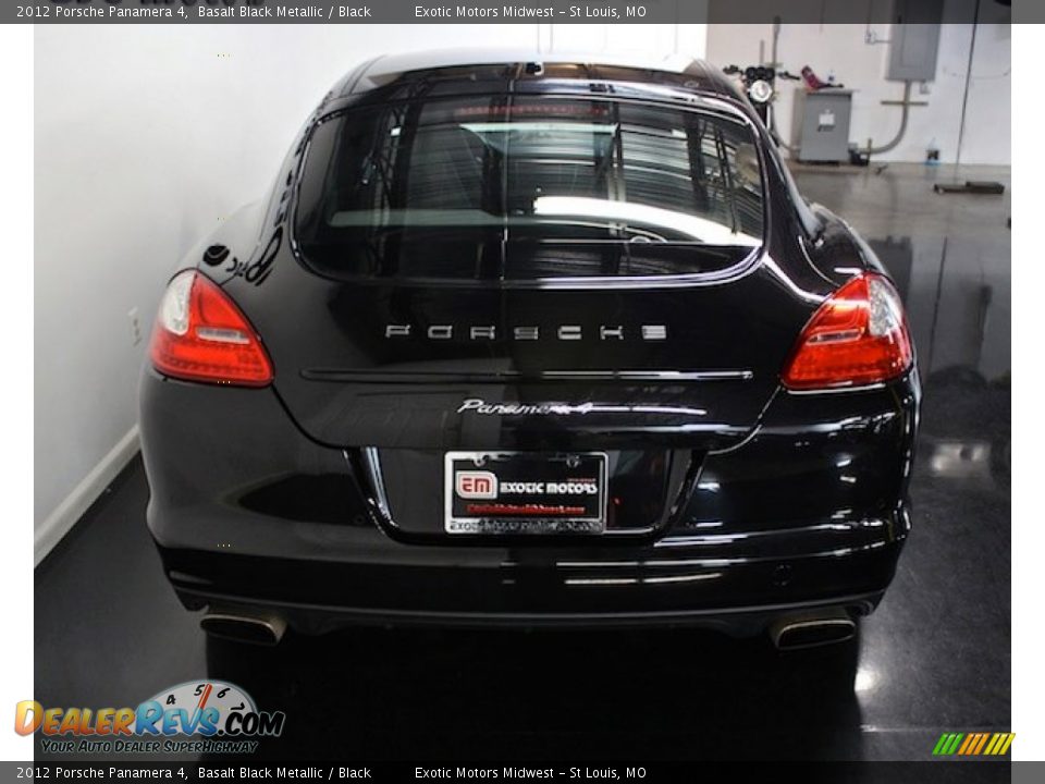2012 Porsche Panamera 4 Basalt Black Metallic / Black Photo #16