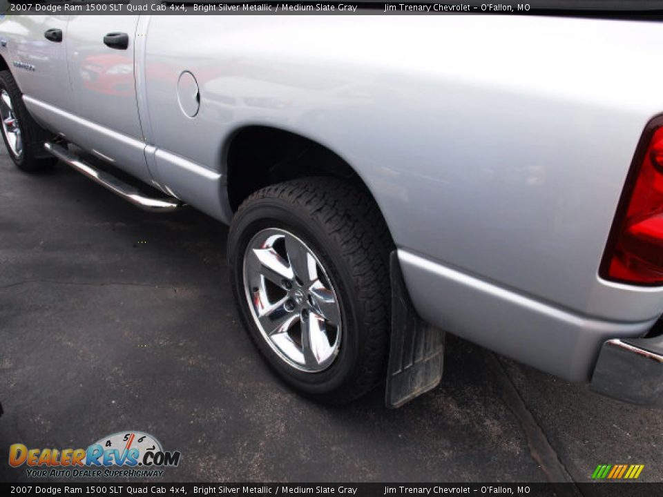 2007 Dodge Ram 1500 SLT Quad Cab 4x4 Bright Silver Metallic / Medium Slate Gray Photo #4