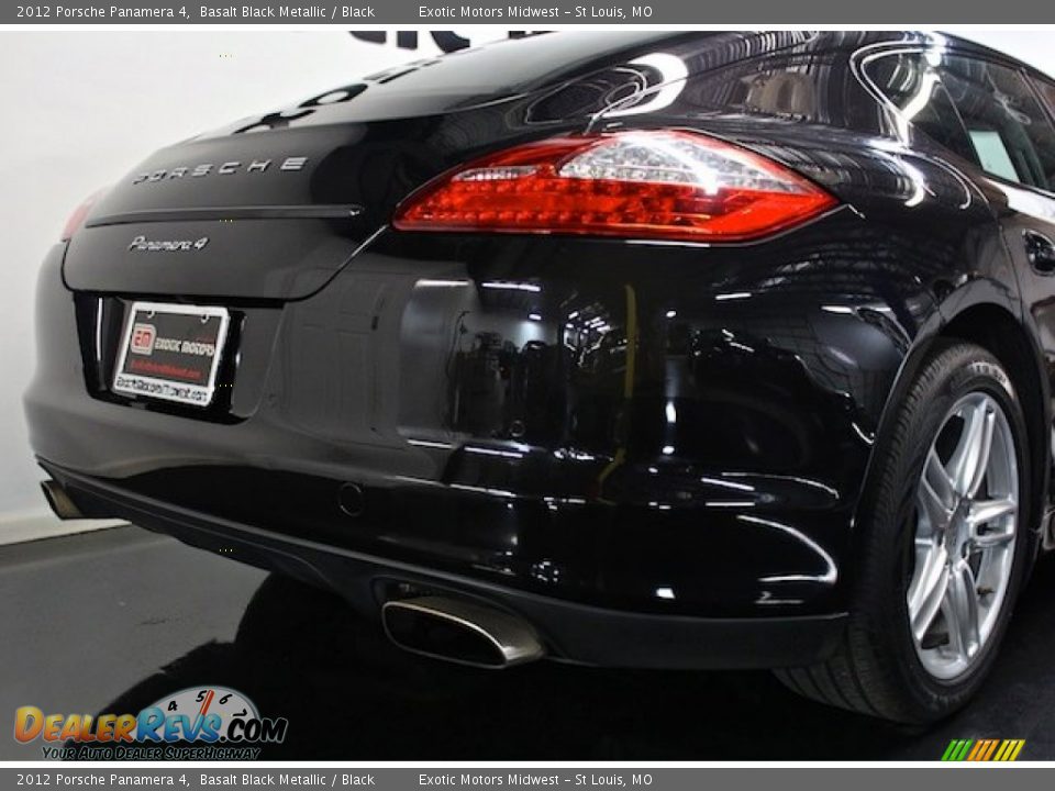 2012 Porsche Panamera 4 Basalt Black Metallic / Black Photo #20