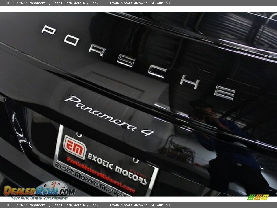 2012 Porsche Panamera 4 Basalt Black Metallic / Black Photo #21