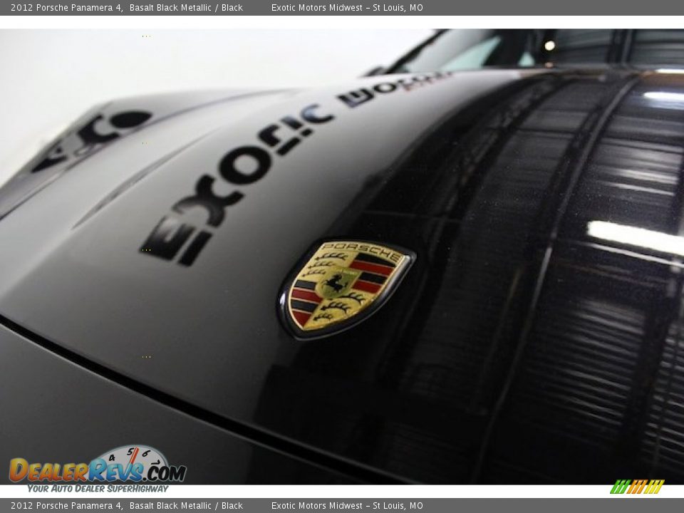 2012 Porsche Panamera 4 Basalt Black Metallic / Black Photo #22