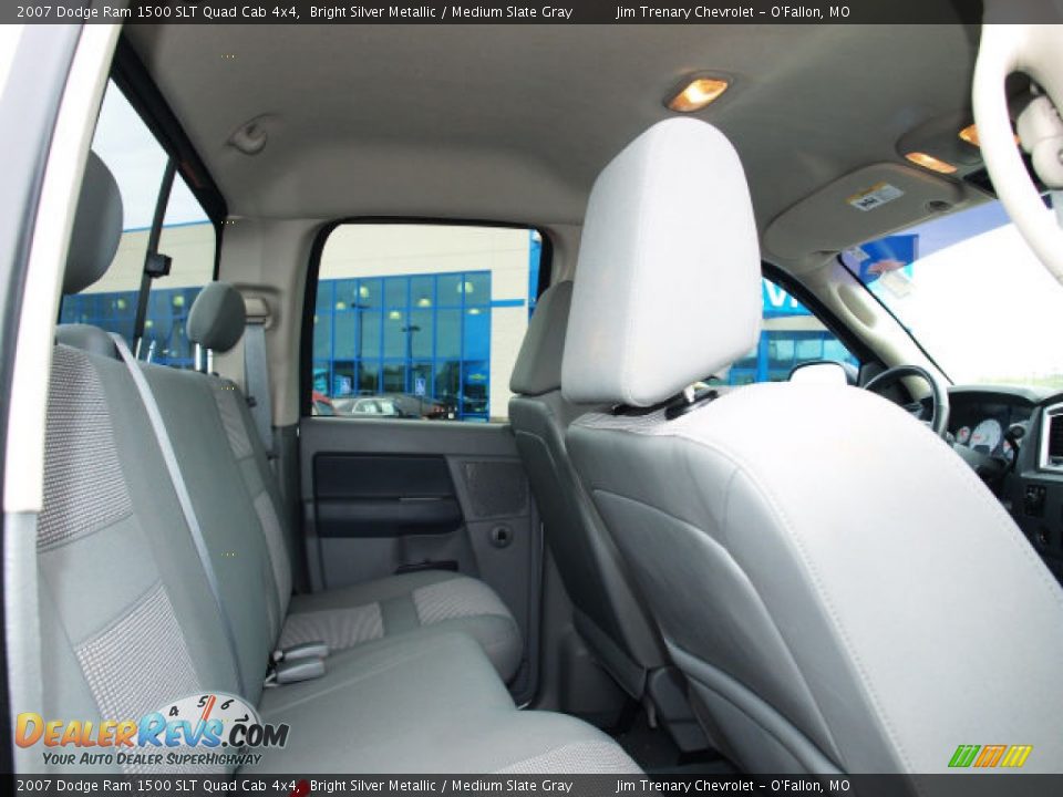 2007 Dodge Ram 1500 SLT Quad Cab 4x4 Bright Silver Metallic / Medium Slate Gray Photo #9
