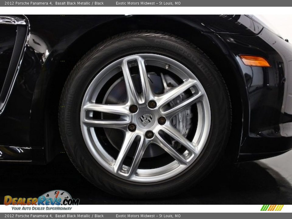 2012 Porsche Panamera 4 Basalt Black Metallic / Black Photo #26