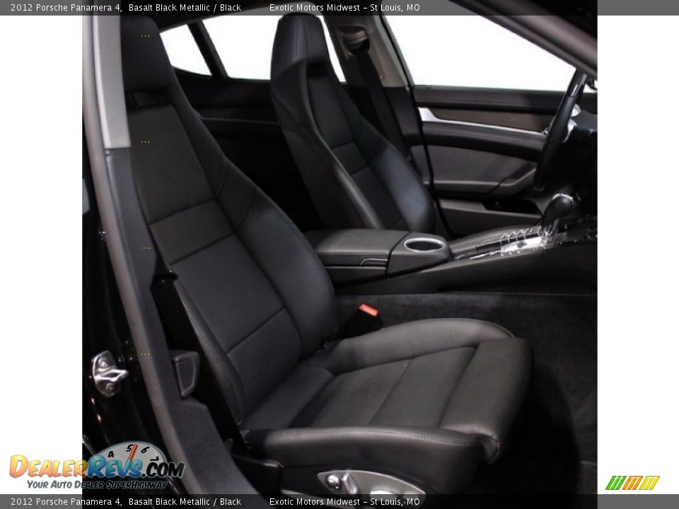 2012 Porsche Panamera 4 Basalt Black Metallic / Black Photo #36