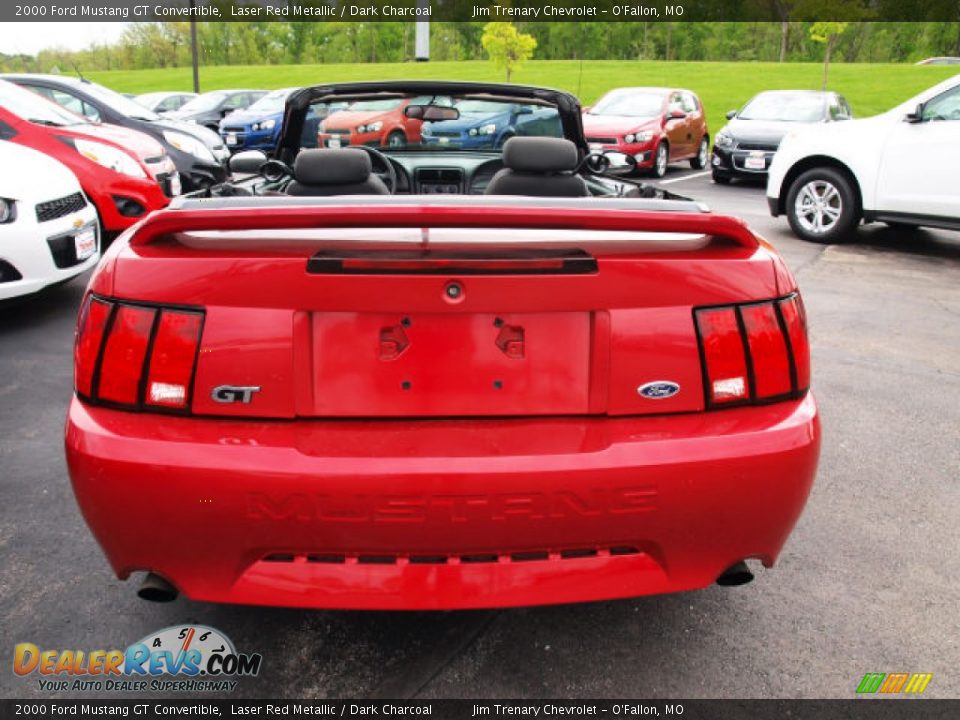 Laser Red Metallic 2000 Ford Mustang GT Convertible Photo #7