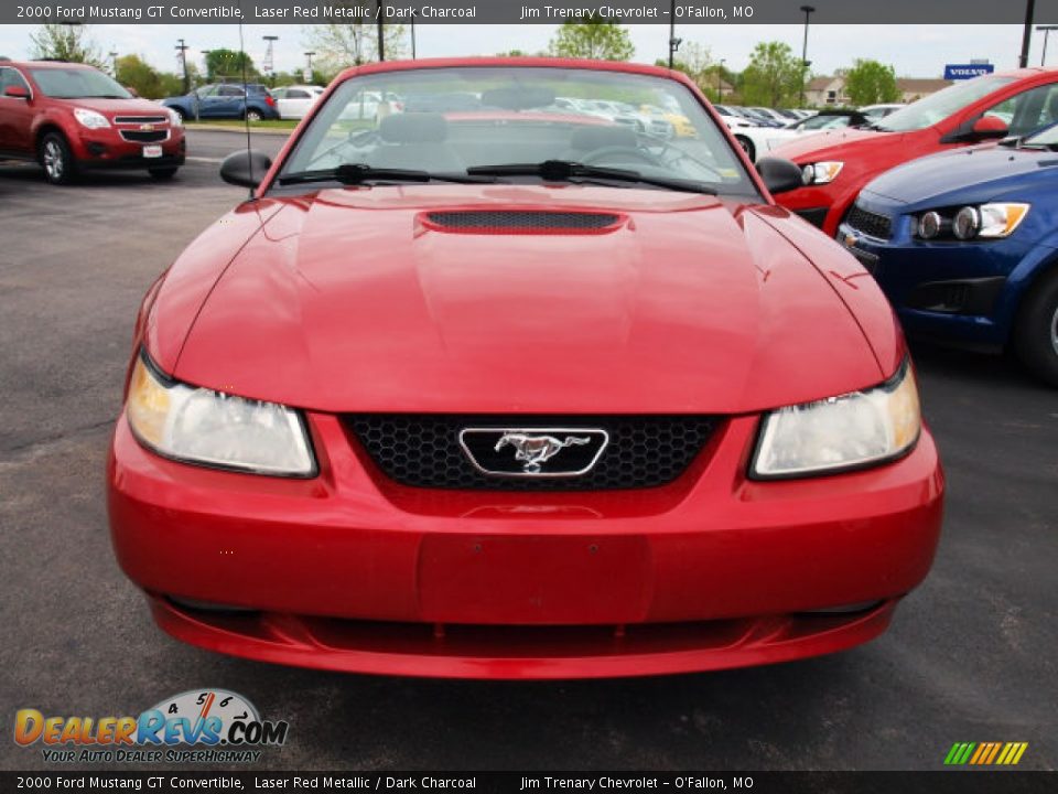 Laser Red Metallic 2000 Ford Mustang GT Convertible Photo #9
