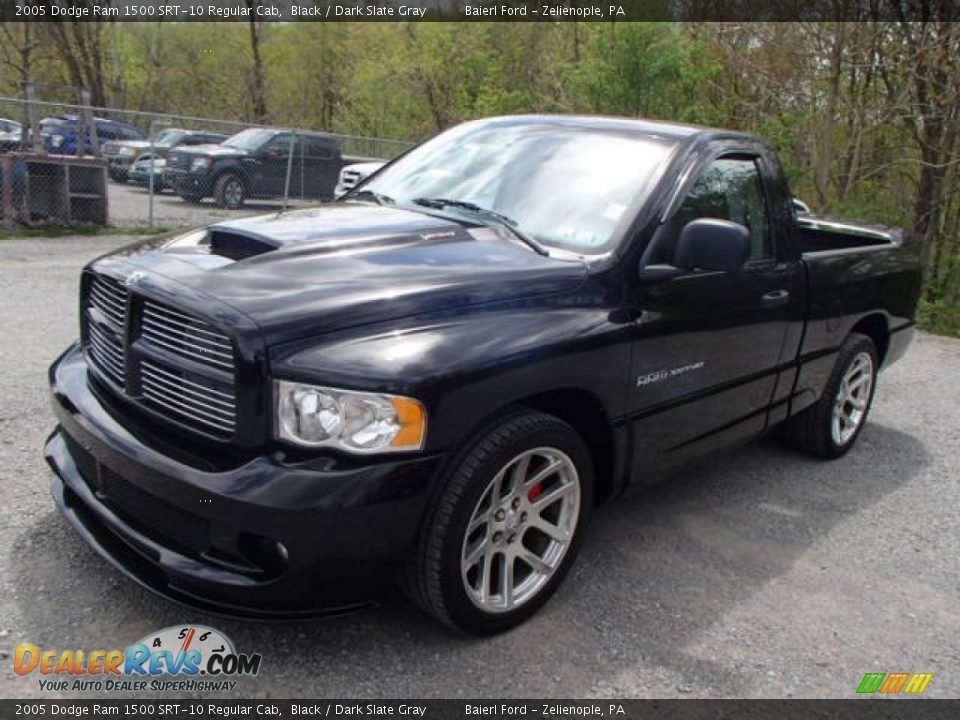 2005 Dodge Ram 1500 SRT-10 Regular Cab Black / Dark Slate Gray Photo #3