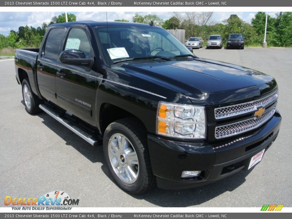 2013 Chevrolet Silverado 1500 LTZ Crew Cab 4x4 Black / Ebony Photo #2