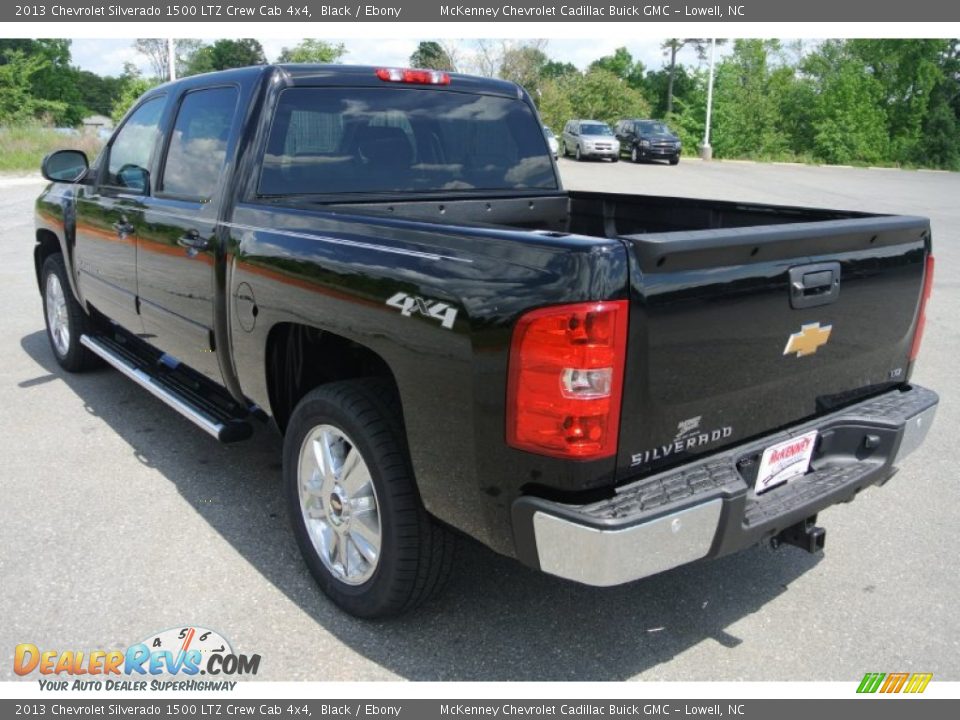 2013 Chevrolet Silverado 1500 LTZ Crew Cab 4x4 Black / Ebony Photo #4