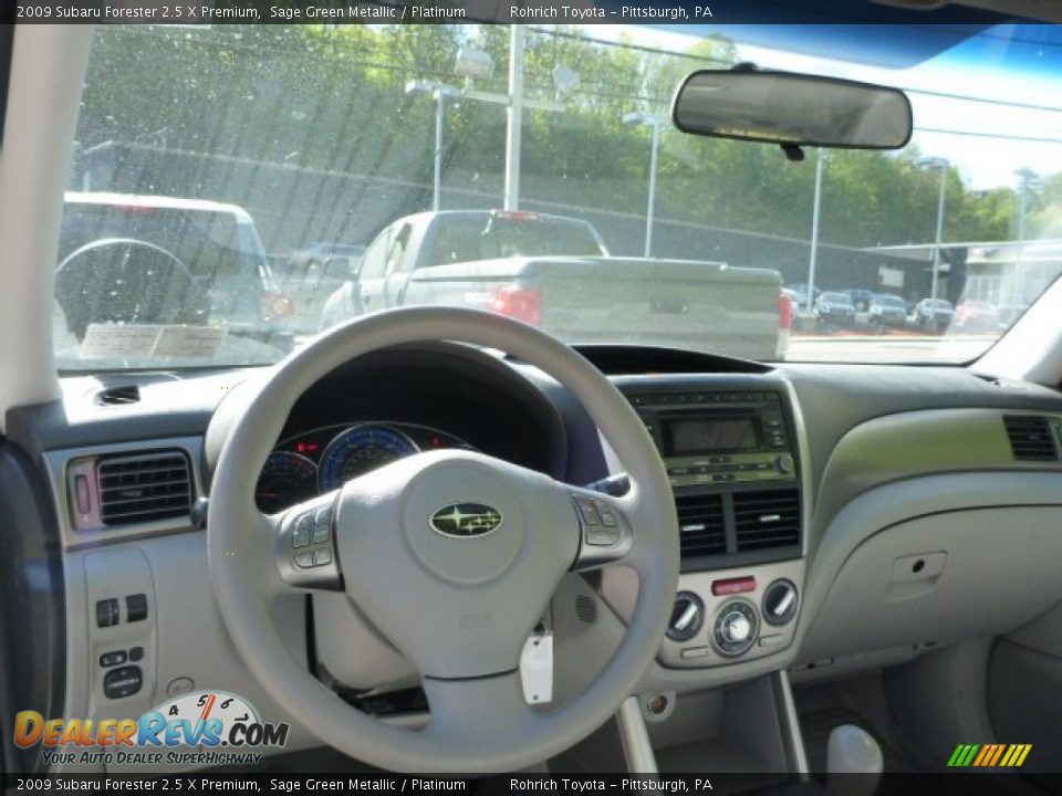 2009 Subaru Forester 2.5 X Premium Sage Green Metallic / Platinum Photo #6