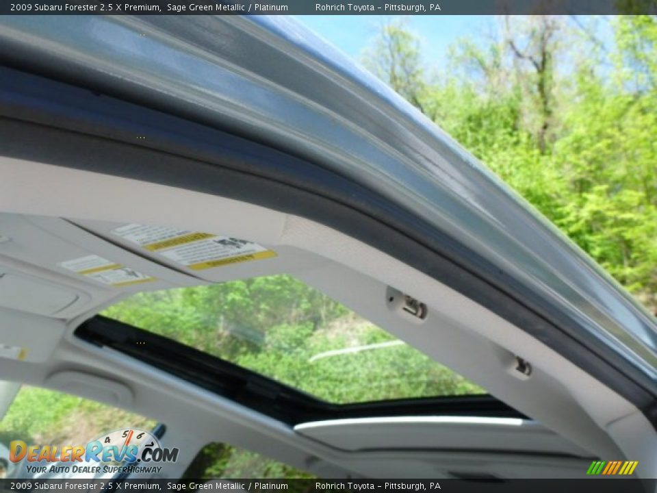 2009 Subaru Forester 2.5 X Premium Sage Green Metallic / Platinum Photo #7