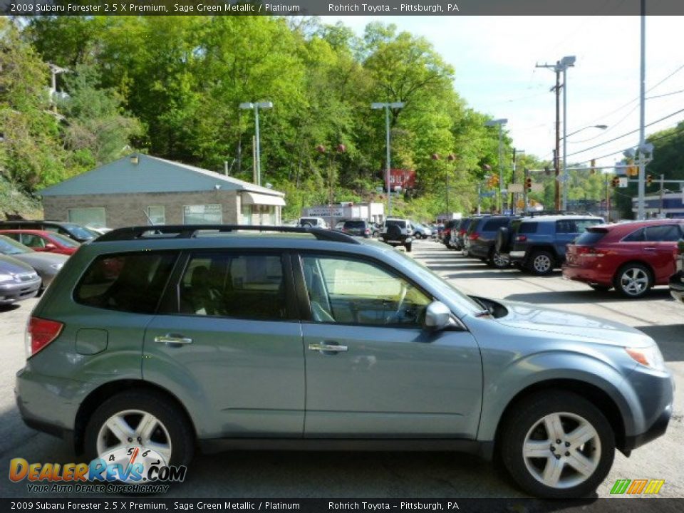 2009 Subaru Forester 2.5 X Premium Sage Green Metallic / Platinum Photo #10