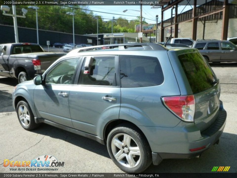 2009 Subaru Forester 2.5 X Premium Sage Green Metallic / Platinum Photo #13